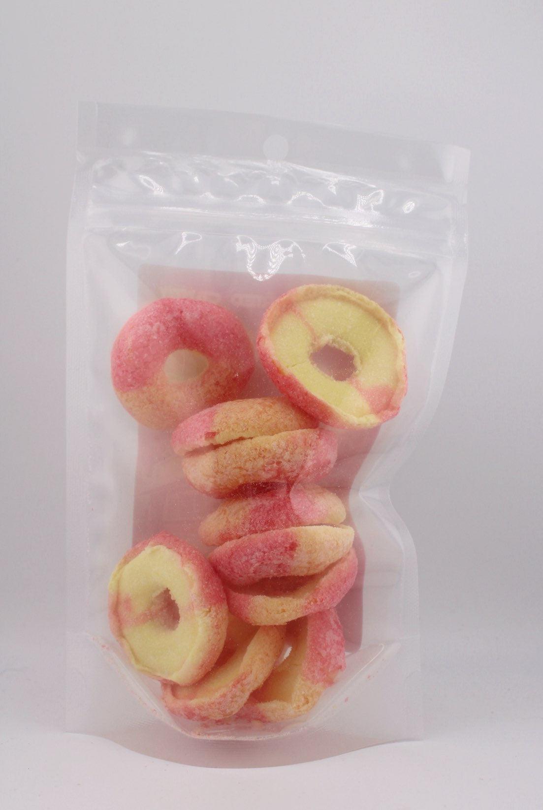 Planet Xpress Candy Freeze Dried Peach Asteroids - planetxpresscandy