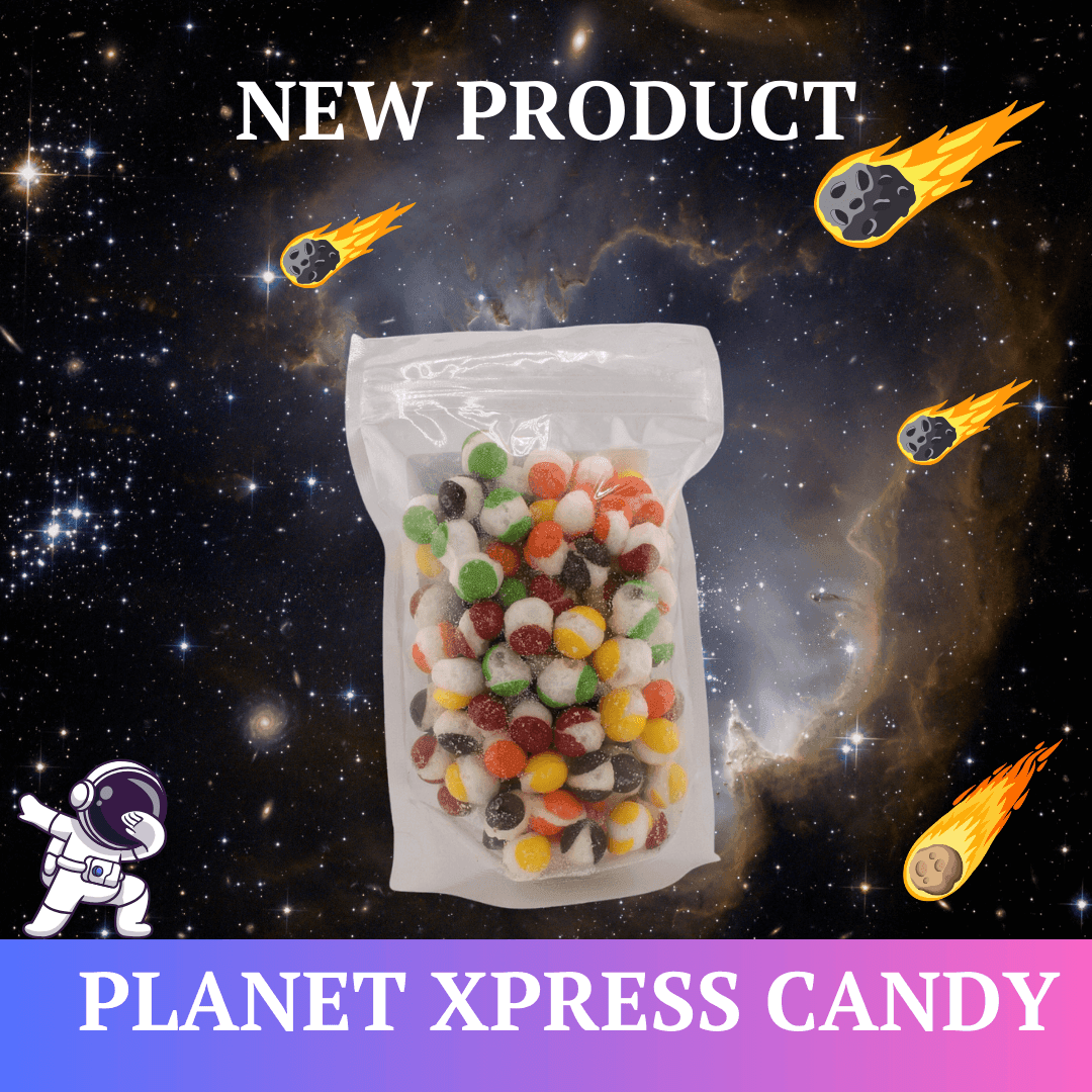 Planet Xpress Freeze-Dried Orbit Gems – Sweet, Crunchy, Out-of-This-World Candy Treats - planetxpresscandy